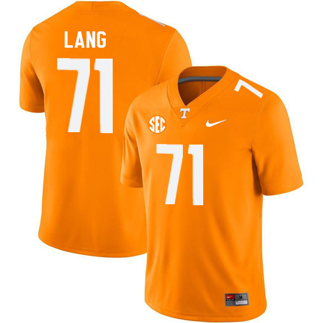 Men #71 Vysen Lang Tennessee Volunteers College Football Jerseys Stitched Sale-Orange